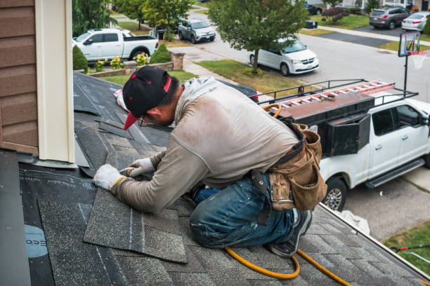 Professional Roof Installation technician working in Mineville, NY